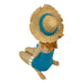 Blue - Sitting Hat - Image 8 - Sitting Beauty Beach Girl Figurine, Aegean Blue Swimsuit with Straw Sun Hat, Hand Painted