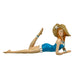 Blue - Lounging Hat - Image 2 - Lounging Beauty Beach Girl Figurine, Aegean Blue Swimsuit with Straw Hat, Hand Painted Resin