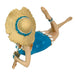 Blue - Lounging Hat - Image 3 - Lounging Beauty Beach Girl Figurine, Aegean Blue Swimsuit with Straw Hat, Hand Painted Resin