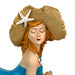 Blue - Lounging Hat - Image 9 - Lounging Beauty Beach Girl Figurine, Aegean Blue Swimsuit with Straw Hat, Hand Painted Resin