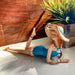 Blue - Lounging Hat - Image 5 - Lounging Beauty Beach Girl Figurine, Aegean Blue Swimsuit with Straw Hat, Hand Painted Resin