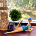 Blue - Lounging - Image 7 - Retro Beach Beauty Girl Figurine, Sunbathing Lounging Pose, Aegean Blue Polka Dot Swimsuit, Hand