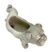 White - Image 3 - Zeckos Bulldog Planter, Antique Stone Finish Magnesium Oxide Freestanding Dog Planter, 11 Inch Tall