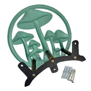 Garden Hose Holder Mushroom 12 Inch Cast Iron Verdigris Bronze Image 7