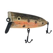 Zeckos Fishing Lure Wall Decor, 12.5 Inch Decorative Wood with Metal Hooks Image 3