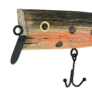 Zeckos Fishing Lure Wall Decor, 12.5 Inch Decorative Wood with Metal Hooks Image 9