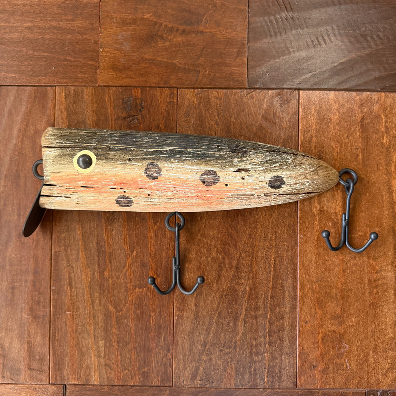 Zeckos Fishing Lure Wall Decor, 12.5 Inch Decorative Wood with Metal Hooks Image 4