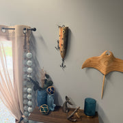 Zeckos Fishing Lure Wall Decor, 12.5 Inch Decorative Wood with Metal Hooks Image 7