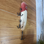 Zeckos Fishing Lure Wall Sculpture, 12.25 Inch Distressed Wood and Metal Image 5