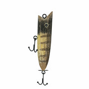 Zeckos Fishing Lure Wall Sculpture, Decorative Striped Wood, 12.5 Inch Image 2