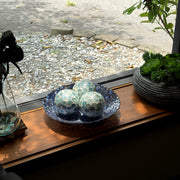 Blue - Image 7 - Zeckos Sea Blue Capiz Shell Decorative Orbs, Set of 3 Glossy 4 Inch Mosaic Sphere Accent Balls for Coastal