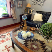 Green - Image 5 - Zeckos Decorative Balls Set of 3, Aqua Capiz Shell Orbs, 4 Inch Glossy Handmade Coastal Table Centerpiece
