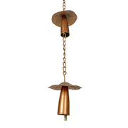 Mushroom - Image 2 - Zeckos Mushroom Rain Chain, 84 Inch Copper Metal with Verdigris Finish
