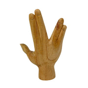 Split Finger - Image 9 - Zeckos Split-Finger Hand Sculpture, 7.75 Inch Carved Natural Albesia Wood