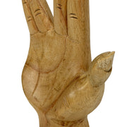 Split Finger - Image 10 - Zeckos Split-Finger Hand Sculpture, 7.75 Inch Carved Natural Albesia Wood