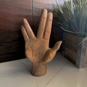 Split Finger - Image 4 - Zeckos Split-Finger Hand Sculpture, 7.75 Inch Carved Natural Albesia Wood