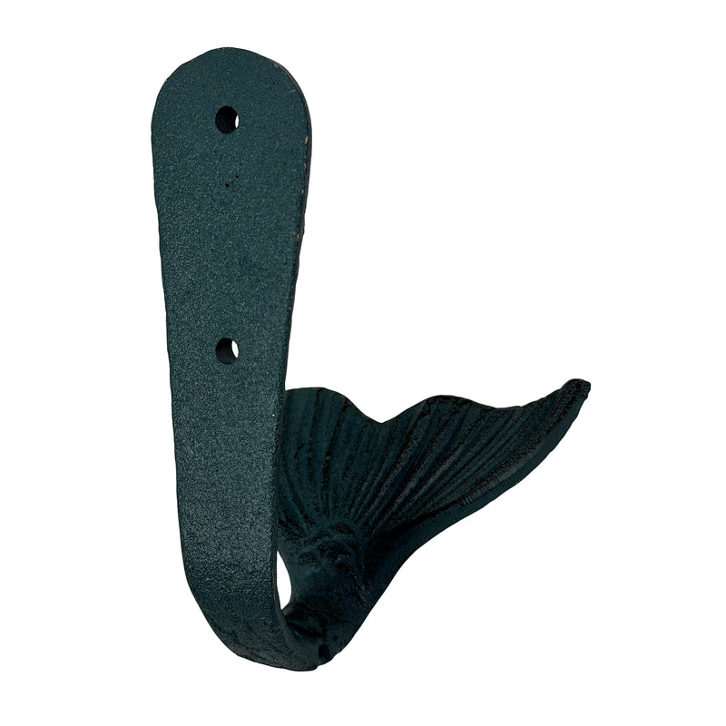 Zeckos Set of 3 Mermaid Tail Wall Hooks, Cast Iron, 5 Inch High Image 9