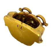 Zeckos Bulldog Wall Planter, Antique Gold Resin, 8 Inch Wide with Glasses Image 9