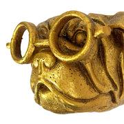 Zeckos Bulldog Wall Planter, Antique Gold Resin, 8 Inch Wide with Glasses Image 10