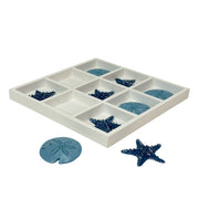 White - Image 2 - Zeckos Coastal Tabletop Decor, 12 Inch Wood Sand Dollar and Starfish