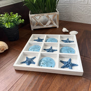 White - Image 5 - Zeckos Coastal Tabletop Decor, 12 Inch Wood Sand Dollar and Starfish