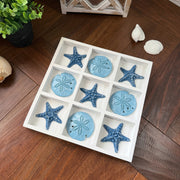 White - Image 6 - Zeckos Coastal Tabletop Decor, 12 Inch Wood Sand Dollar and Starfish