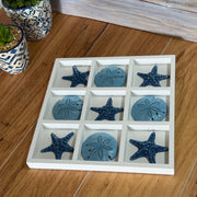 White - Image 7 - Zeckos Coastal Tabletop Decor, 12 Inch Wood Sand Dollar and Starfish