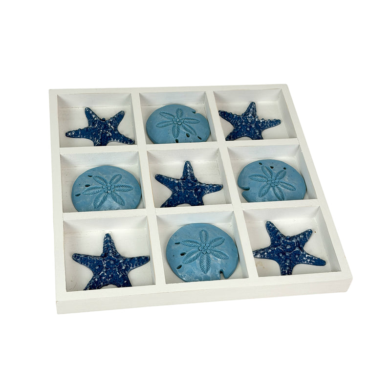 White - Image 1 - Zeckos Coastal Tabletop Decor, 12 Inch Wood Sand Dollar and Starfish