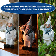 8-Inch Tall United States Navy Garden Gnome Statue, an Impactful Military Figurine and Home Decor Accent, Capturing the