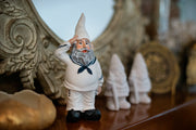 8-Inch Tall United States Navy Garden Gnome Statue, an Impactful Military Figurine and Home Decor Accent, Capturing the