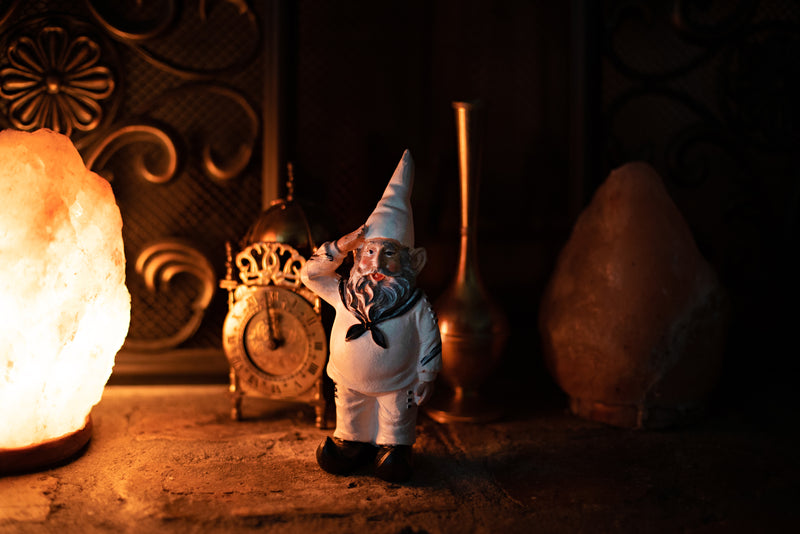 8-Inch Tall United States Navy Garden Gnome Statue, an Impactful Military Figurine and Home Decor Accent, Capturing the