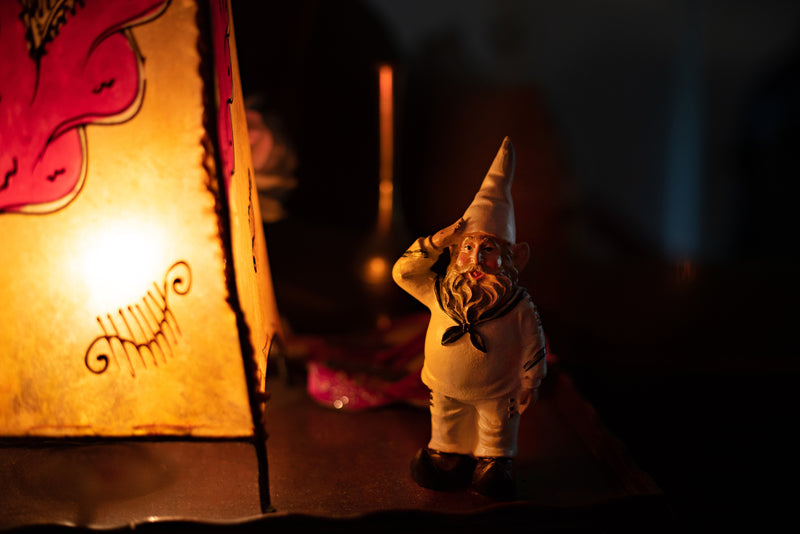 8-Inch Tall United States Navy Garden Gnome Statue, an Impactful Military Figurine and Home Decor Accent, Capturing the