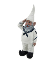 8-Inch Tall United States Navy Garden Gnome Statue, an Impactful Military Figurine and Home Decor Accent, Capturing the