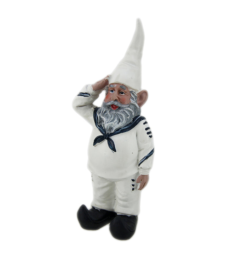 8-Inch Tall United States Navy Garden Gnome Statue, an Impactful Military Figurine and Home Decor Accent, Capturing the