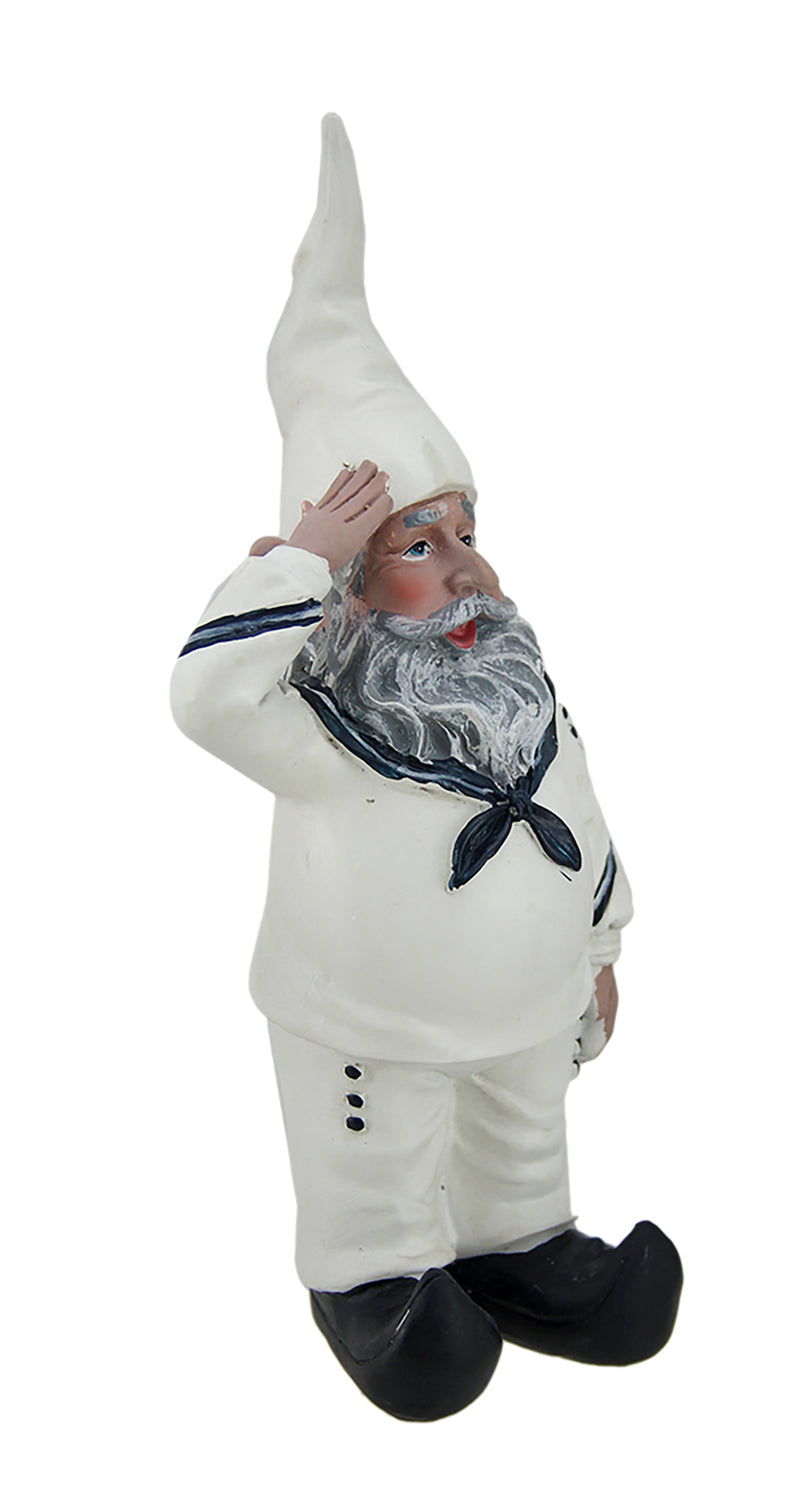 8-Inch Tall United States Navy Garden Gnome Statue, an Impactful Military Figurine and Home Decor Accent, Capturing the