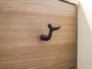 Brown - Image 11 - Set of 12 Rustic Cast Iron Whale Tail Drawer Pulls and Cabinet Knobs in Distressed Brown Finish, 2.25