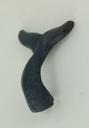 Navy - Image 7 - Set of 12 Coastal Navy Blue Cast Iron Whale Tail Drawer Pulls or Wall Hooks - Decorative Handles for