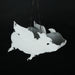 White - Image 8 - Antique White Finish Metal Flying Pig Hanging Planter Outdoor Home Decor Succulent Flower Pot