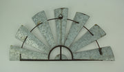 Gray - Image 9 - Vintage Weathered Galvanized Metal Half Windmill Wall Sculpture: Rustic Farmhouse Charm for Living Rooms,