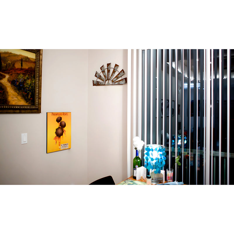 Gray - Image 3 - Windmill Wall Sculpture, 24 Inch Weathered Galvanized Metal Half Windmill