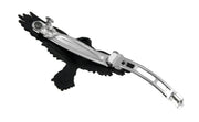 Alchemy Gothic Black Raven Pewter Hair Slide Image 3
