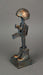 Antique Bronze Finish Battle Cross Fallen Soldier Helmet Boots and Rifle Statue Image 2