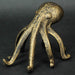 Exquisite Antique Gold Finish Cast Iron Octopus Book End / Phone Holder Stand - Decorative Bookend, Nautical Delight, and