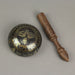 Antiqued Brass Tibetan Meditation Singing Bowl With Wooden Mallet 4 Inch Diameter Image 5