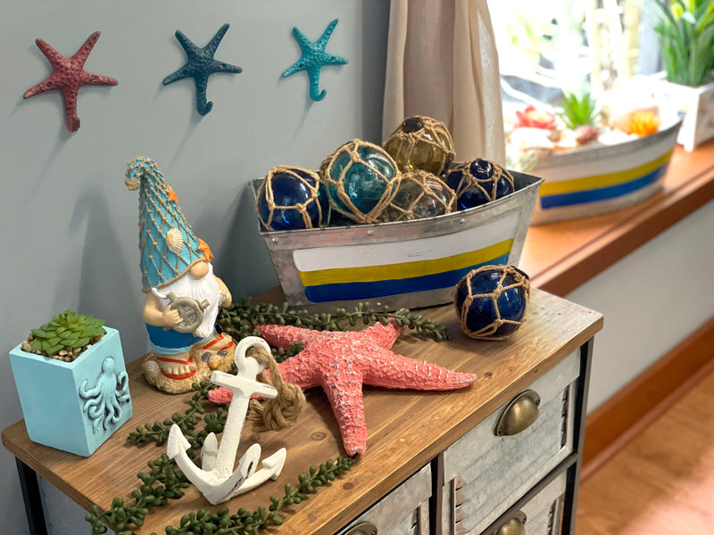 Set of 3 Resin Starfish Wall Hanging Sculptures Coastal Home Decor Beach Art Image 5
