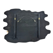 Bear Family In River Wood Wall Sculpture, 25.5 x 34 Inch Rustic Intarsia Bear Art With Glossy Finish, Hand Carved Layered