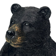 Bear Toilet Paper Holder – Rustic Black Bear Tissue Bathroom Accessory, Durable Resin Construction, Hardware Included for