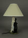Black Bear and Cub Birch Tree Table Lamp With Shade Image 2
