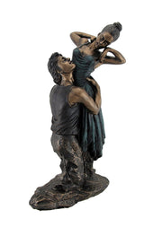 Bronze Finish Neoclassical Ballet Dancers Statue Image 1