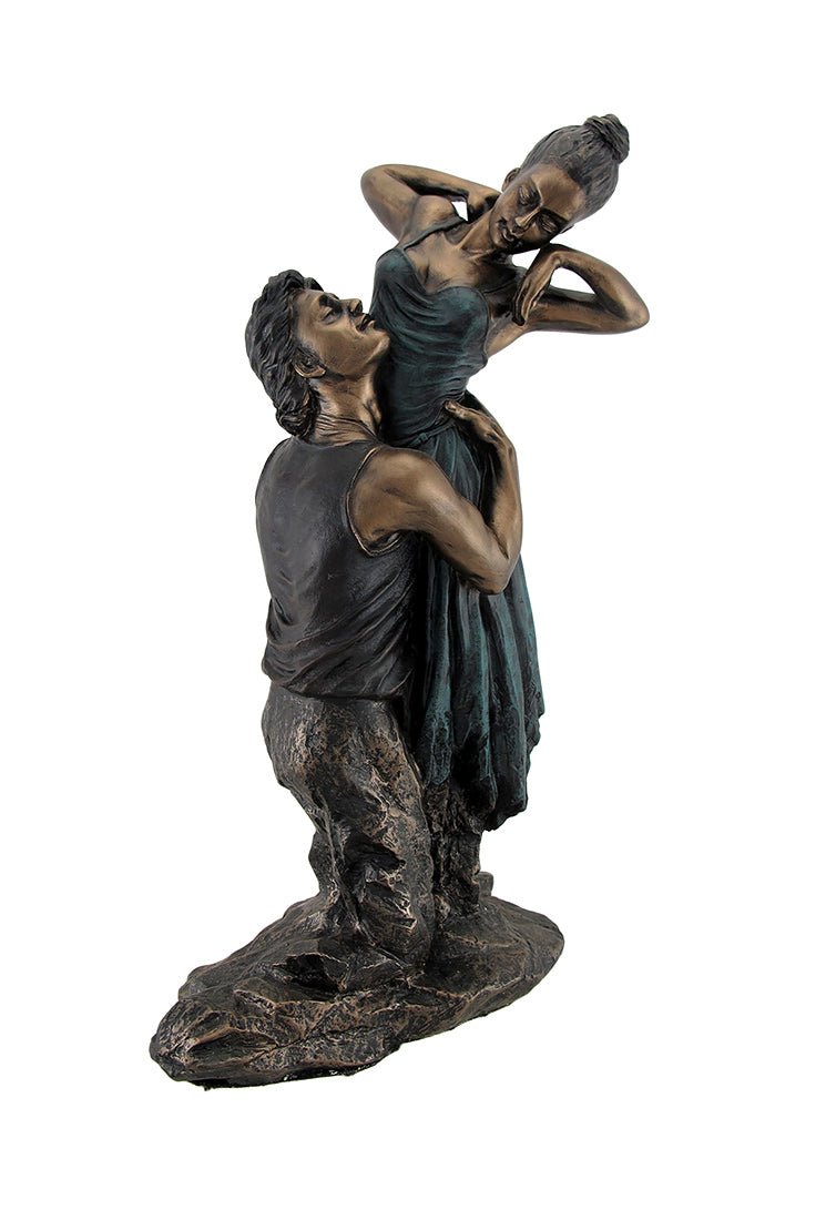 Bronze Finish Neoclassical Ballet Dancers Statue Image 1